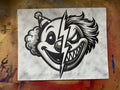 Clown Face Canvas 8x10