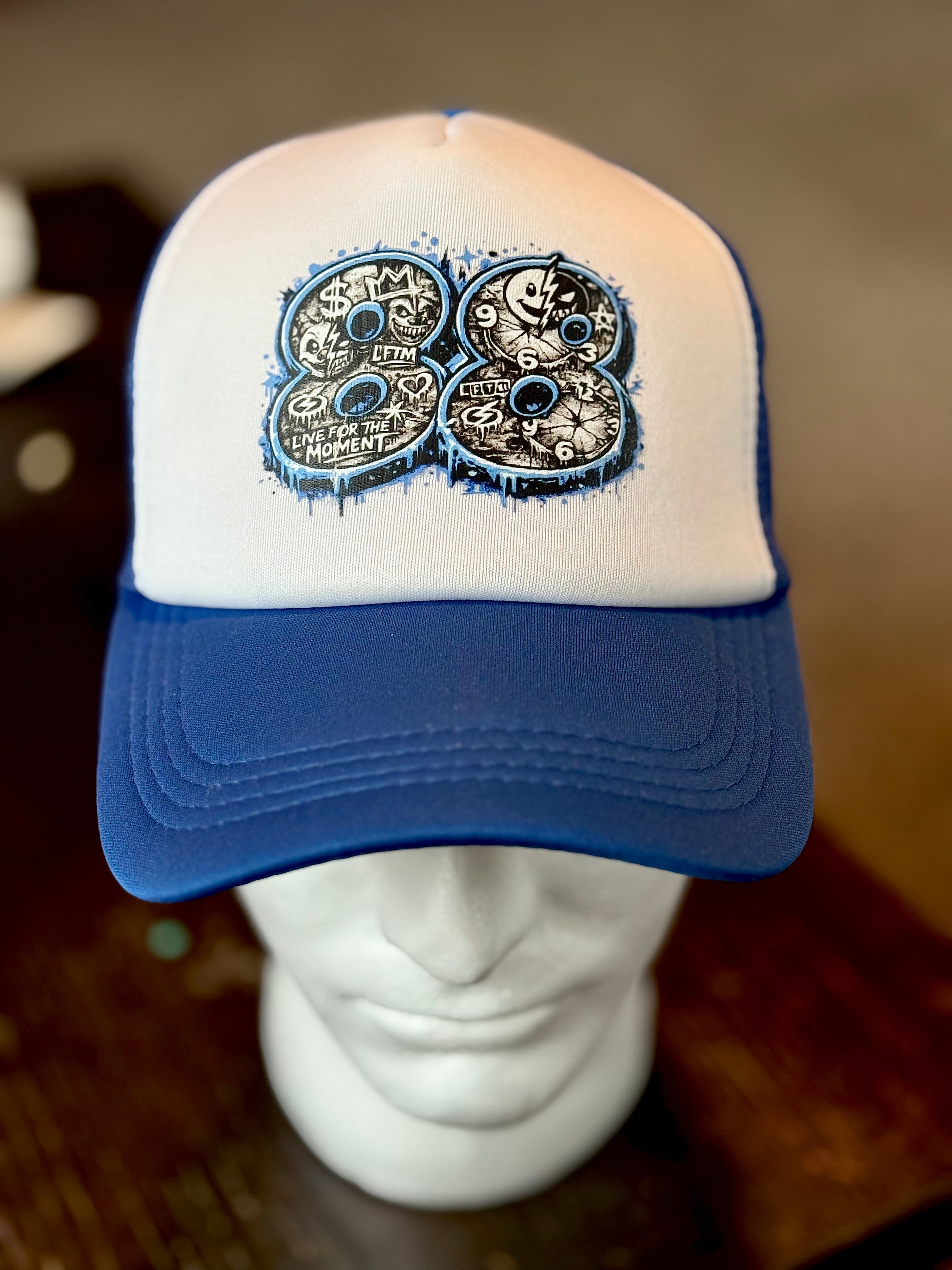 88 Blue/White Hat