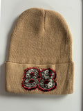 88 Tan/Red Beanie