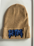 Drippy Tan/Blue Beanie