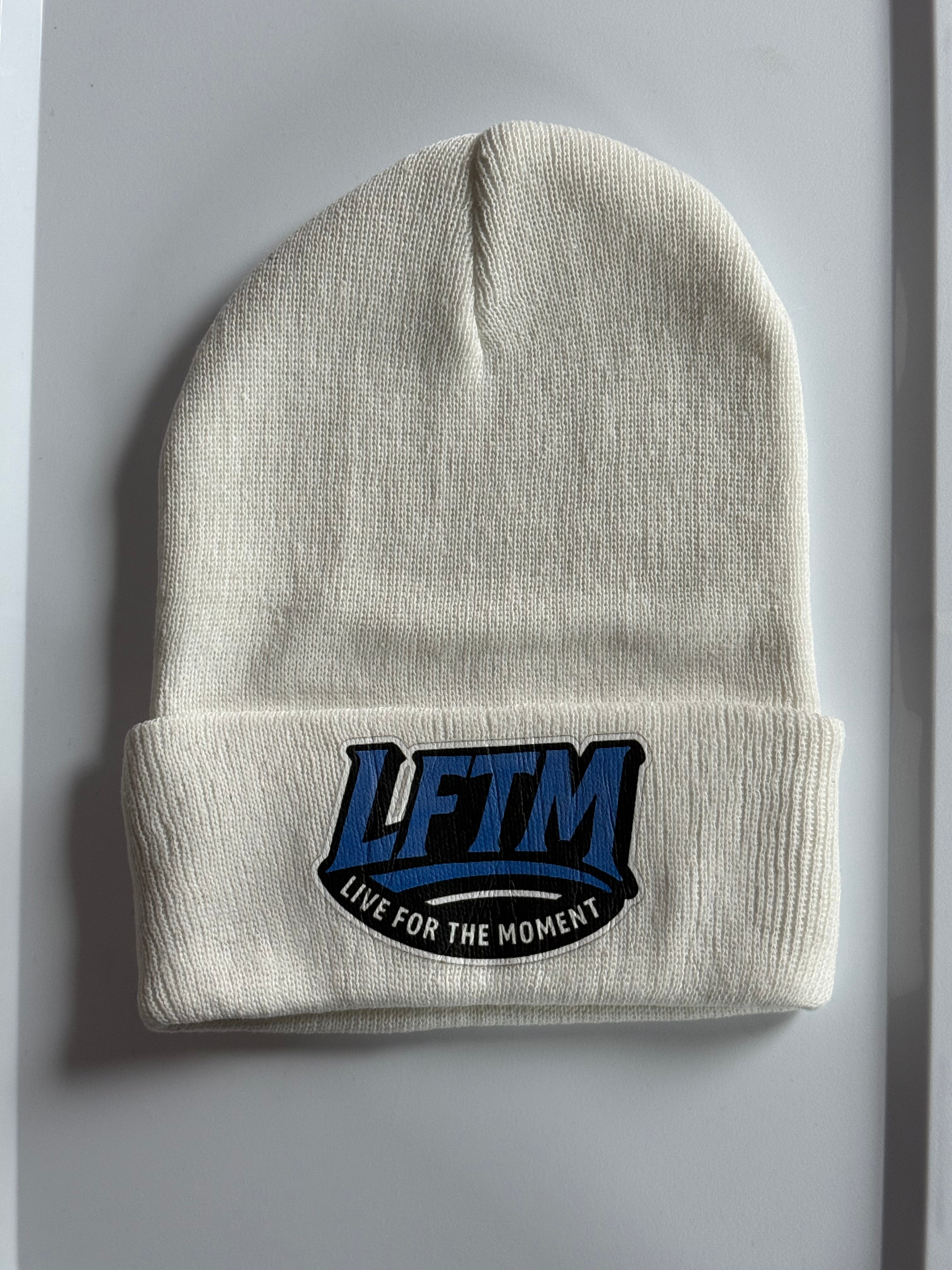 LFTM White Beanie