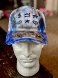 Symbol Distressed Blue Hat