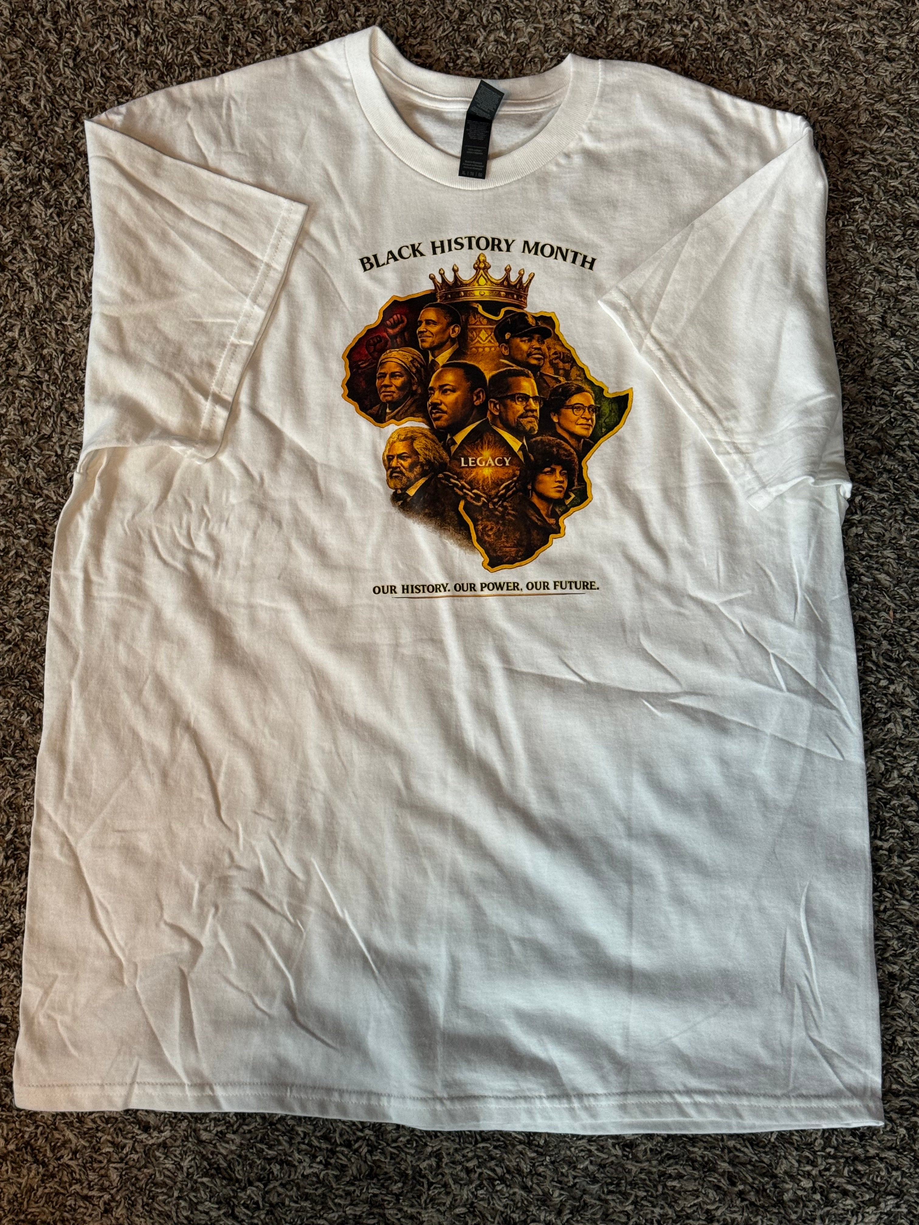 Black History White Shirt