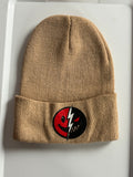 Smiley Face Tan Beanie