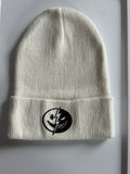 Smiley Face White Beanie