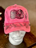 88 Distressed Pink/Dark Pink Hat
